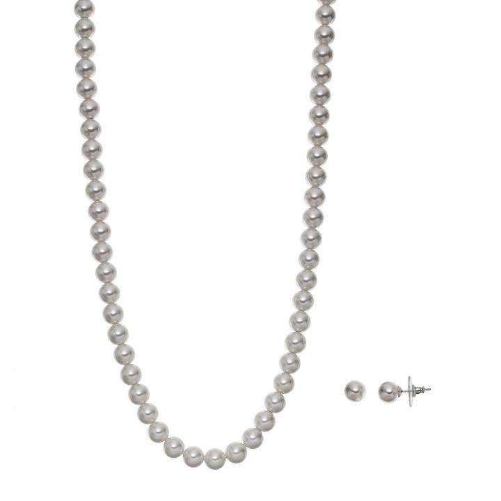 Necklace & Stud Earring Set, Women's, Multicolor