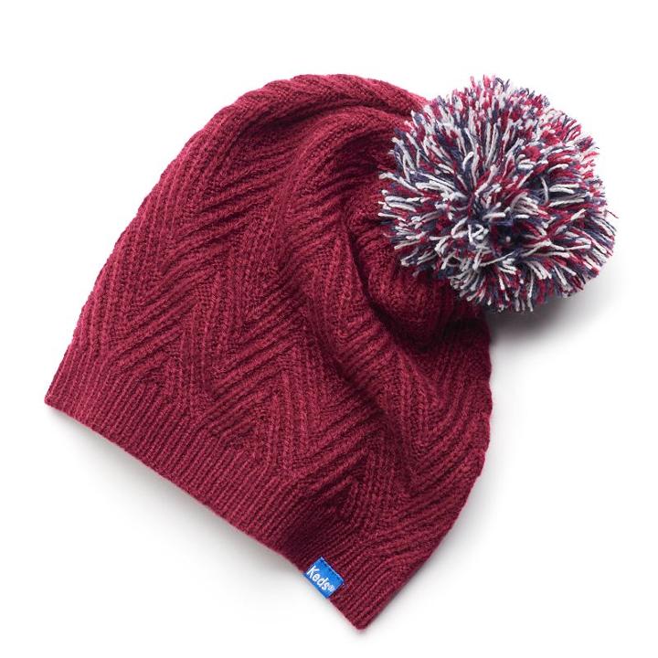 Women's Keds Cable-knit Pom Beanie, Red