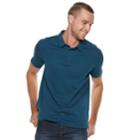 Men's Apt. 9&reg; Regular-fit Soft Touch Stretch Interlock Polo, Size: Large, Dark Blue