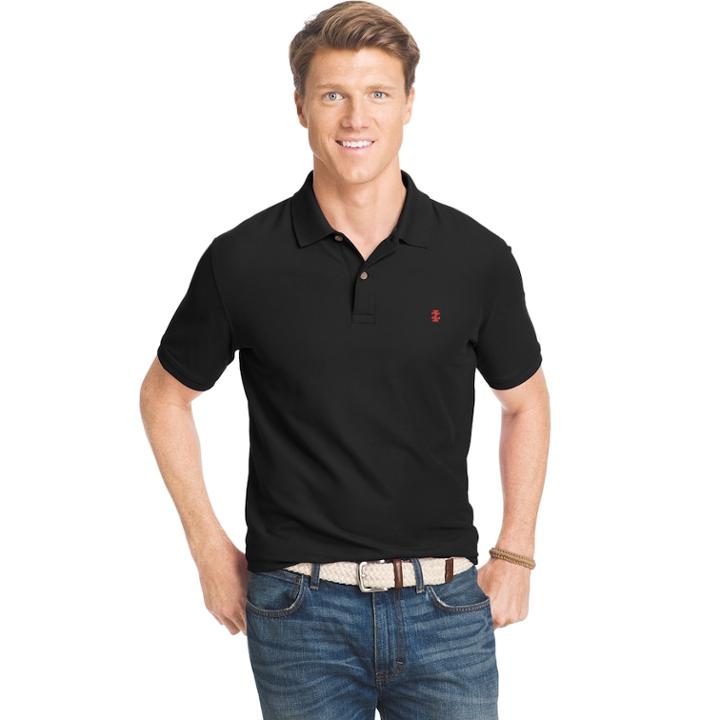 Men's Izod Sportflex Classic-fit Solid Stretch Performance Polo, Size: Xxl, Black