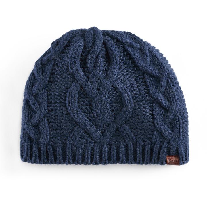 Women's Keds Chunky Cable Knit Beanie, True Navy