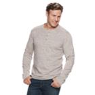 Big & Tall Sonoma Goods For Life&trade; Modern-fit Supersoft Thermal Henley, Men's, Size: Xl Tall, Drk Purple