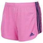 Girls 7-16 Adidas Three Stripe Mesh Shorts, Size: Medium, Med Pink