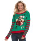 Juniors' It's Our Time Pugs And Kisses Ugly Christmas Sweater, Teens, Size: Large, Med Green