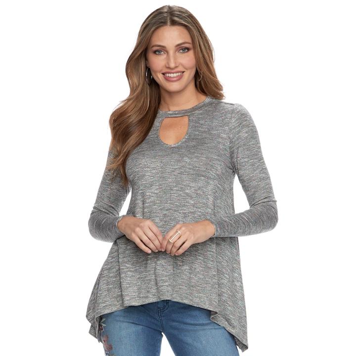 Women's Jennifer Lopez Cascade Cutout Sweater, Size: Xs, Oxford
