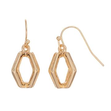 Coco Lane Geometric Drop Earrings, Women's, Yellow