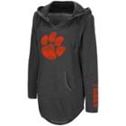 Women's Campus Heritage Clemson Tigers Hooded Tunic, Size: Xxl, Dark Grey