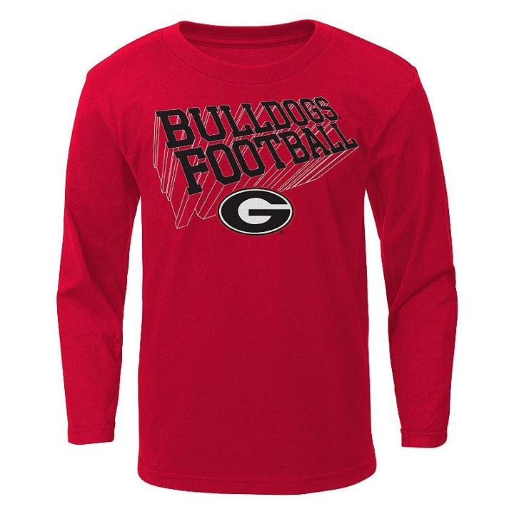 Boys 4-7 Georgia Bulldogs Dimensional Tee, Boy's, Size: L(7), Red