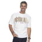 Men's Newport Blue Surf Board Evolution Tee, Size: Xxl, White Oth
