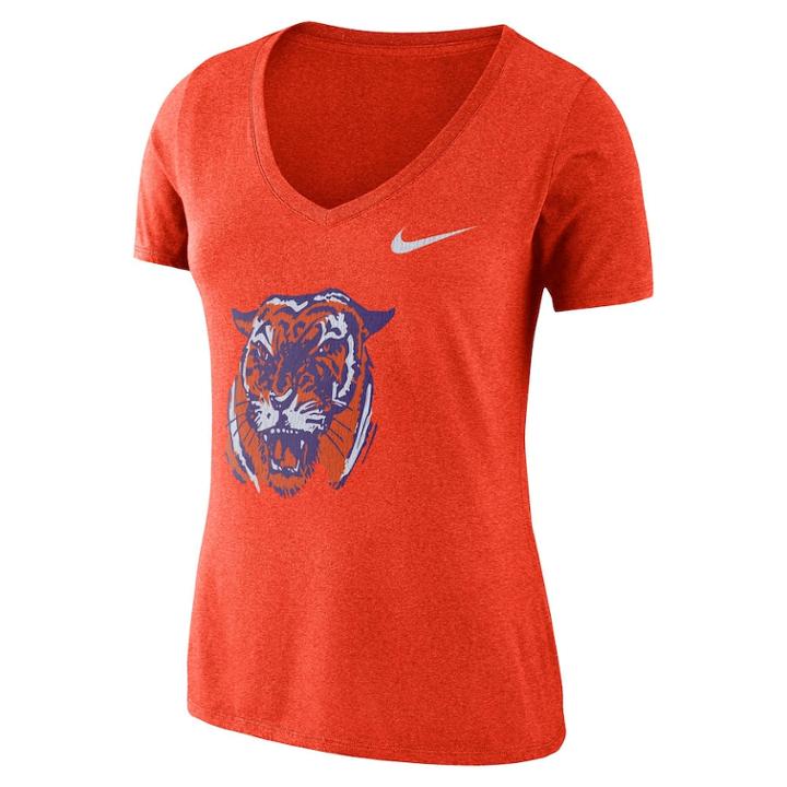 Women's Nike Clemson Tigers Vault Tee, Size: Xxl, Orange