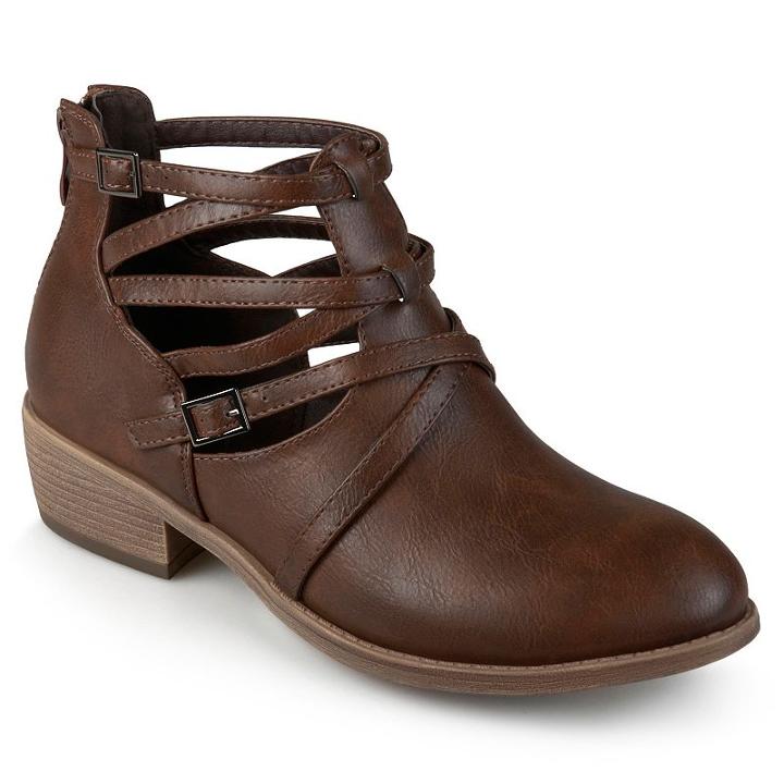 Journee Collection Savvy Women's Ankle Boots, Girl's, Size: 6, Brown