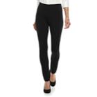 Women's Dana Buchman Everyday Casual Ankle Leggings, Size: Medium, Black