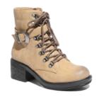 2 Lips Too Randy Women's Lace-up Ankle Boots, Size: Medium (8), Dark Beige