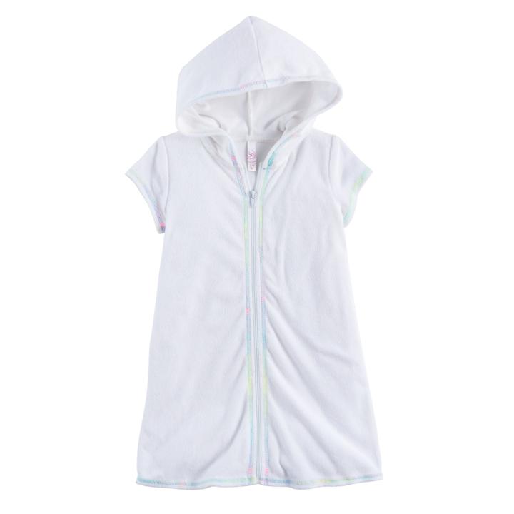 Girls 4-16 So&reg; White Terry Cover-up, Size: 10