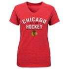 Girls 7-16 Chicago Blackhawks Flawless Tee, Size: M 10-12, Red