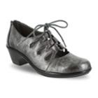 Easy Street Gildy Women's Ghillie Casual Shoes, Size: Medium (8), Silver