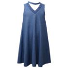Girls 7-16 & Plus Size Bonnie Jean Mockneck Swing Dress, Size: 20 1/2, Blue