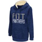 Women's Campus Heritage Pitt Panthers Throw-back Pullover Hoodie, Size: Medium, Blue (navy)