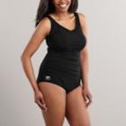 Plus Size Speedo&reg; Endurance+ Solid One-piece Swimsuit, Women's, Size: 22, Black