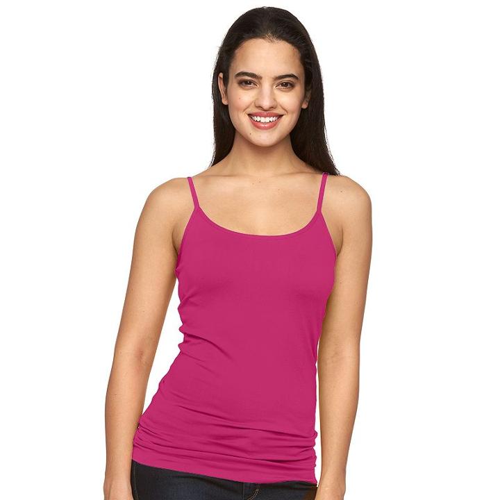 Women's Apt. 9&reg; Solid Seamless Camisole, Size: S/m, Pink