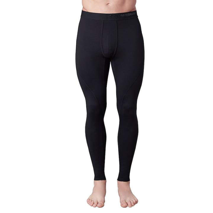Men's Climatesmart Climatesport Medium Weight Performance Base Layer Pants, Size: Large, Black