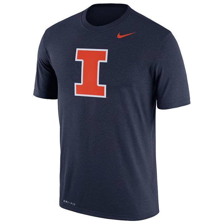 Men's Nike Illinois Fighting Illini Legend Dri-fit Tee, Size: Xl, Blue (navy)