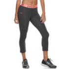 Women's Under Armour Favorite Crop Leggings, Size: Large, Grey (charcoal)