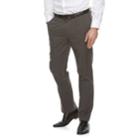 Men's Apt. 9&reg; Silk Touch Extra-slim Fit Stretch Flat-front Dress Pants, Size: 30x30, Med Grey
