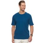Men's Croft & Barrow&reg; Interlock Pocket Performance Tee, Size: Medium, Dark Blue