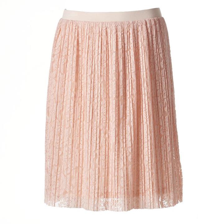 Women's Studio 253 Lace Skirt, Size: Large, Brt Pink