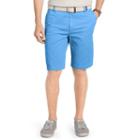 Men's Izod Flat-front Chino Shorts, Size: 33, Blue Other