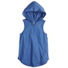 Girls 7-16 So&reg; Hooded Tunic Tank Top, Size: 10, Blue