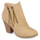 Journee Collection Vally Women's Ankle Boots, Size: Medium (7.5), Med Beige