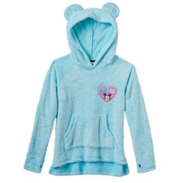 Disney D-signed Girls 7-16 Tsum Tsum Furry Ears Graphic Hoodie, Girl's, Size: Small, Blue Other
