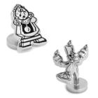 Disney Beauty & The Beast Cogsworth And Lumiere Cuff Links, Men's, Silver