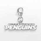 Logoart Pittsburgh Penguins Sterling Silver Logo Charm, Women's, Grey