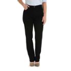 Petite Lee Relaxed Fit Straight Leg Jeans, Women's, Size: 4p-short, Black