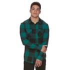 Men's Urban Pipeline&reg; Plaid Flannel Shirt, Size: Large, Med Green