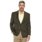 Men's Chaps Classic-fit Patterned Stretch Sport Coat, Size: 46 - Regular, Brown