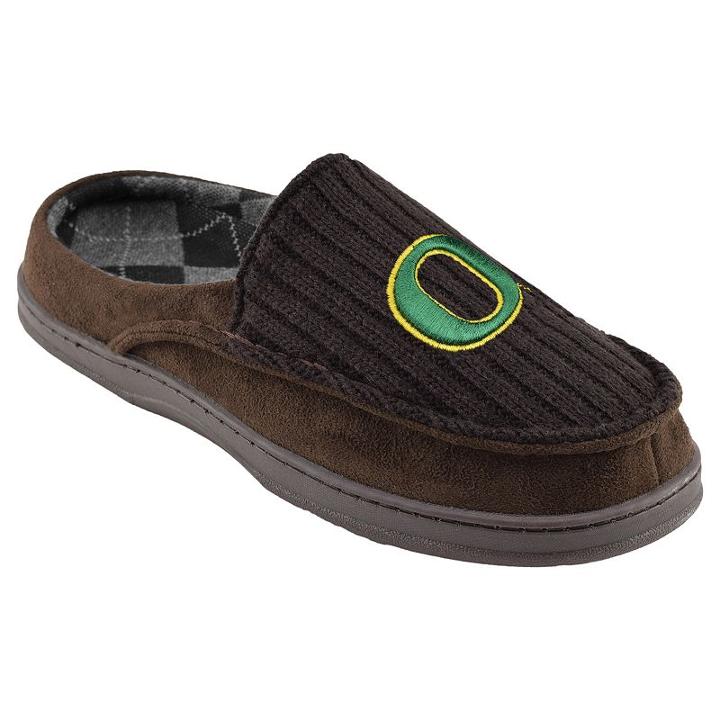 Oregon Ducks Men's Slippers, Size: Xl, Brown