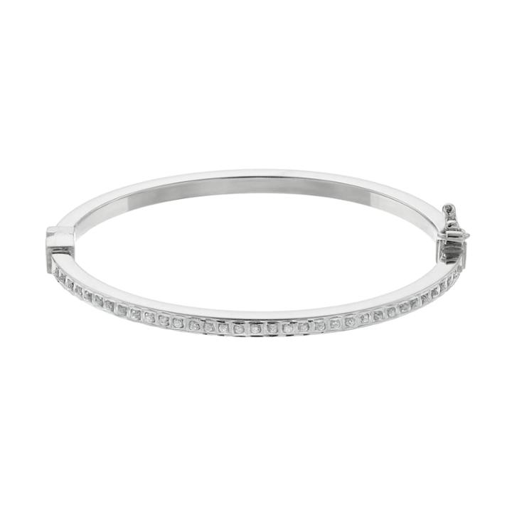Diamond Mystique Kids' Bangle Bracelet, Women's, Size: 6, Grey