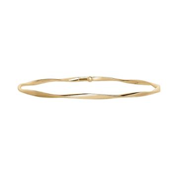 Everlasting Gold 14k Gold Twist Bangle Bracelet, Women's, Size: 8