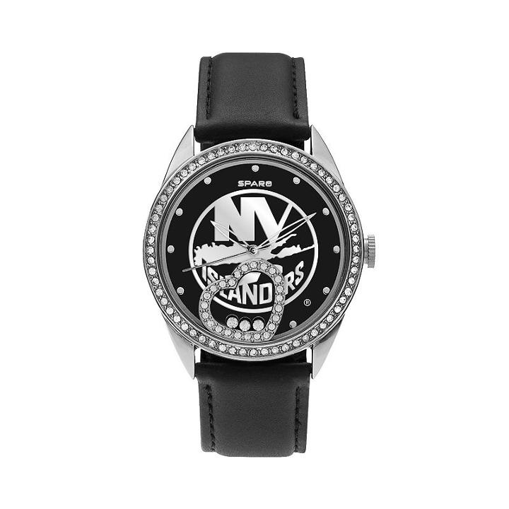 Sparo Women's Beat New York Islanders Watch, Black