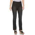 Women's Gloria Vanderbilt Avery Straight-leg Jeans, Size: 6 Avg/reg, Grey (charcoal)