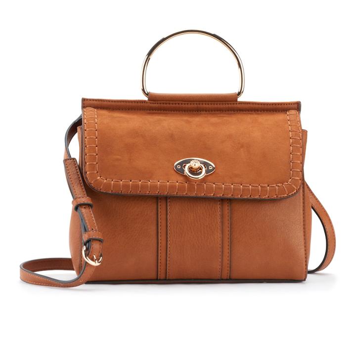 Lc Lauren Conrad Palais Convertible Satchel, Women's, Med Brown