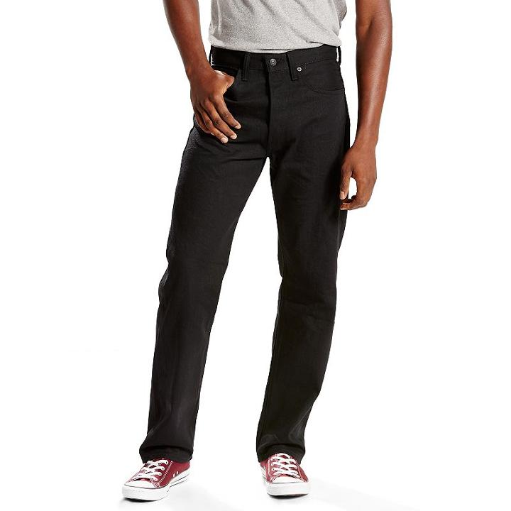 Men's Levi's&reg; 501&reg; Original Shrink-to-fit Jeans, Size: 40x34, Black