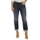 Petite Lee Ruby Modern Fit Boyfriend Jeans, Women's, Size: 6p - Short, Dark Blue