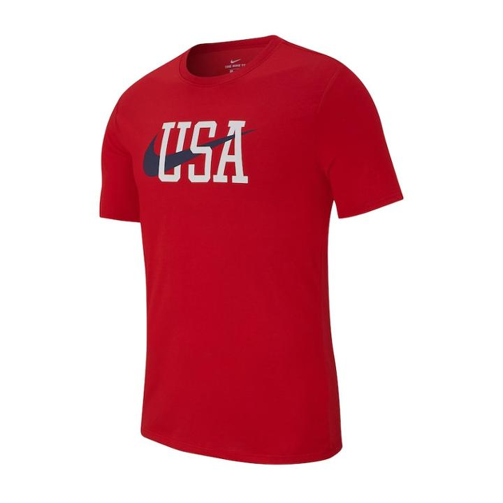 Men's Nike Dri-fit Americana Tee, Size: Large, Dark Pink