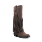 Olivia Miller Liberty Women's Fringe Riding Boots, Girl's, Size: 11, Brown