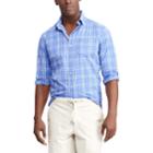 Men's Chaps Classic-fit Moisture-wicking Woven Button-down Shirt, Size: Xl, Blue